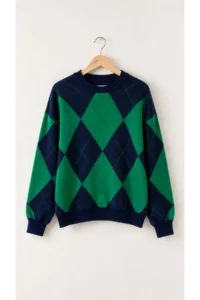 Drop by TrendyolMilla Baklava pattern Knitwear Sweater - Image 5