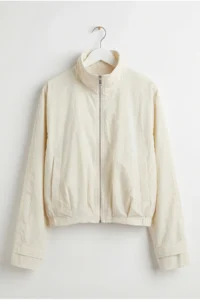 Drop by TrendyolMilla with pocket Zippered Crop Seasonal Jacket Beige - Image 4