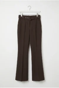 Drop by TrendyolMilla High Waist Kendinden Arched flared leg Dress Pants - Image 4