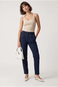 Drop by TrendyolMilla High Waist pleated Elastic Waist Dress Pants
