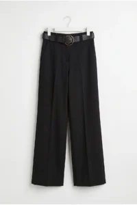 Drop by TrendyolMilla High Waist with pocket Arched flared leg Dress Pants - Image 5