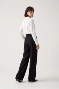 Drop by TrendyolMilla High Waist Plain Hem Dress Pants Black - Image 3