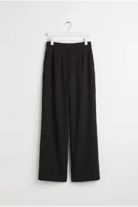 Drop by TrendyolMilla High Waist Plain Hem Dress Pants Black - Image 4