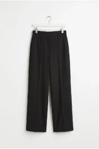 Drop by TrendyolMilla High Waist Plain Hem Dress Pants Black - Image 5