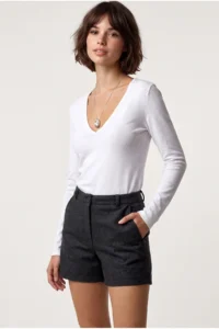 Drop by TrendyolMilla Anthracite Bowl with pocket Shorts - Image 2