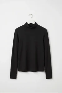 Drop by TrendyolMilla Ruffle Detailed Draped Long Sleeve Black Blouse - Image 3